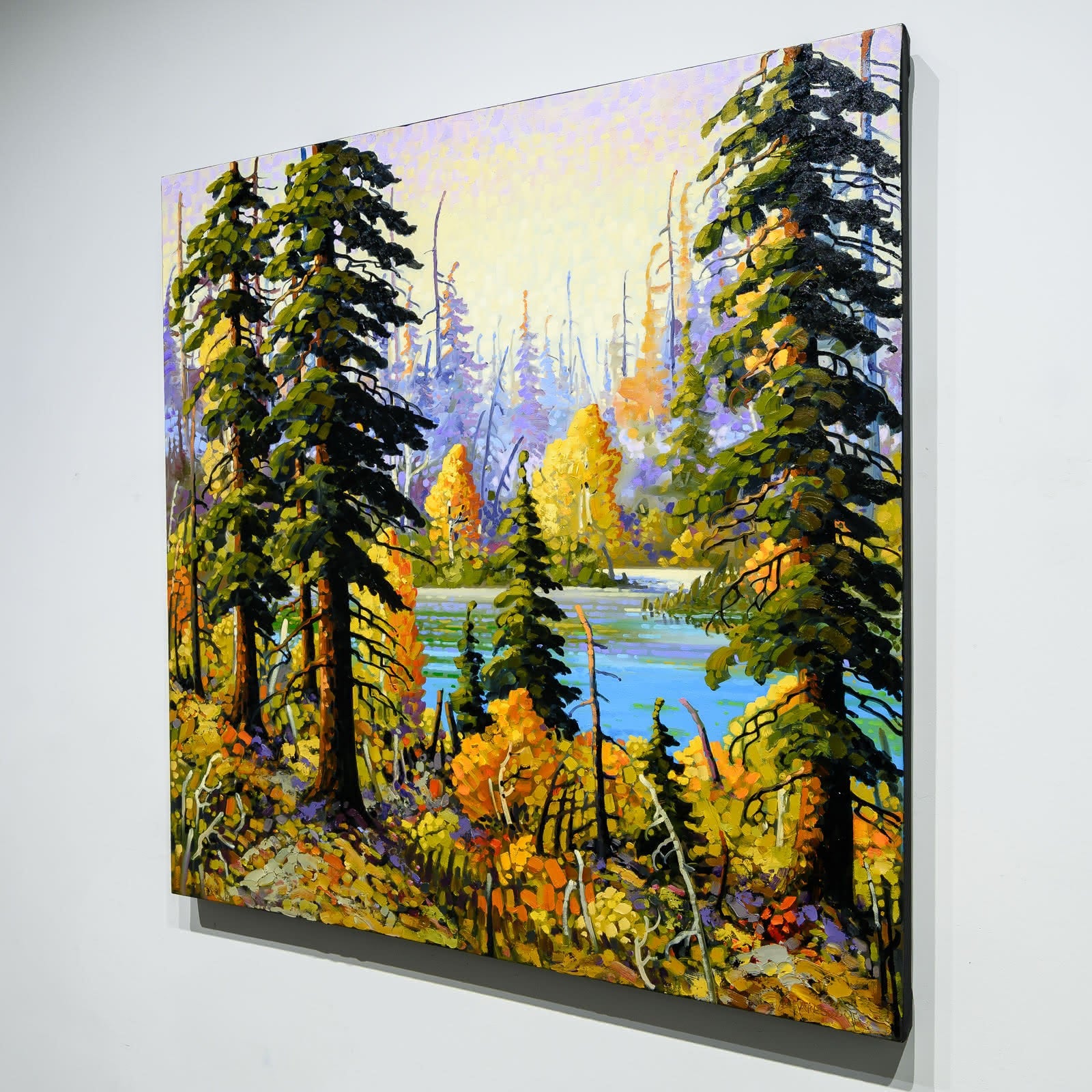 Autumn Pageant | 36" x 36" Oil on Canvas Rod Charlesworth