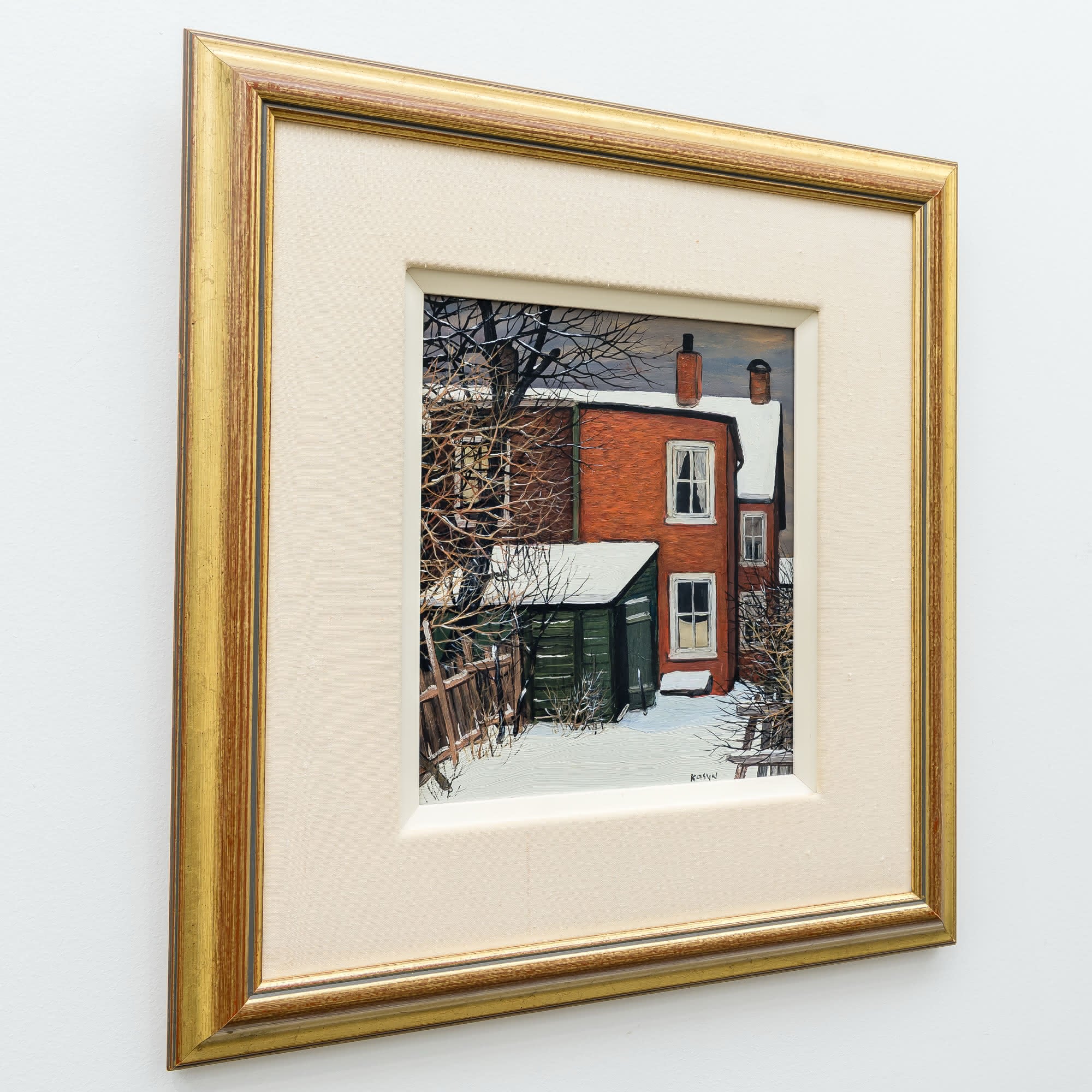 Back of Augusta St | 12" x 10" Oil on Board John Kasyn