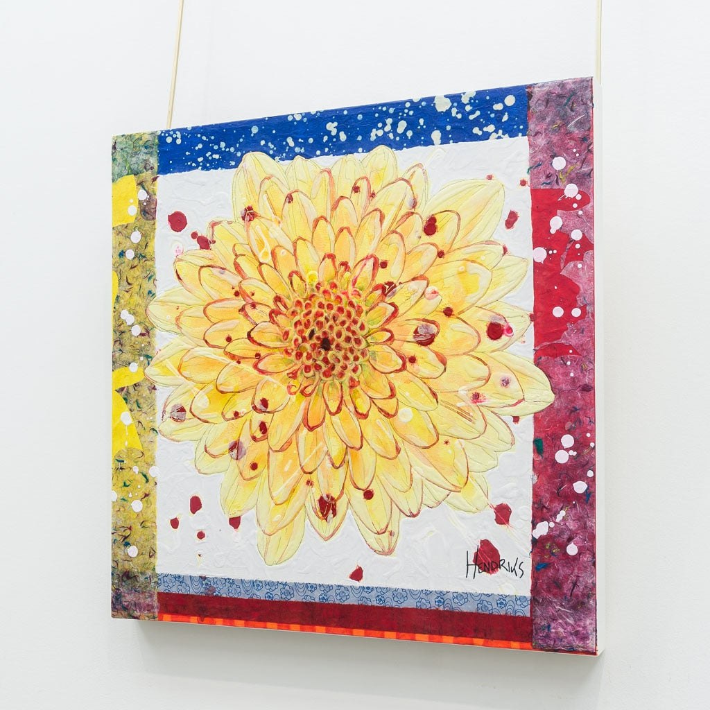 The Beautiful Side of Somewhere | 20" x 20" Mixed Media on canvas Maryann Hendriks