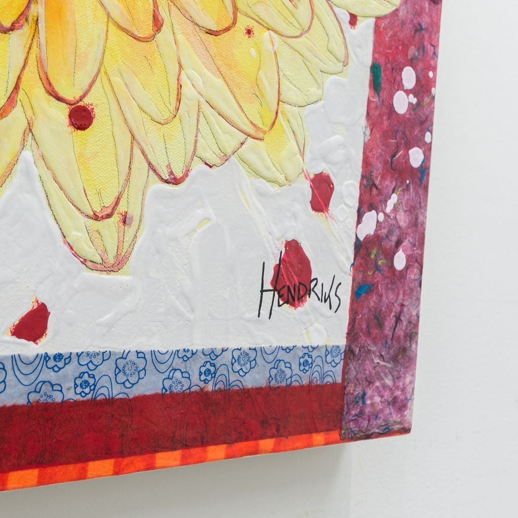 The Beautiful Side of Somewhere | 20" x 20" Mixed Media on canvas Maryann Hendriks