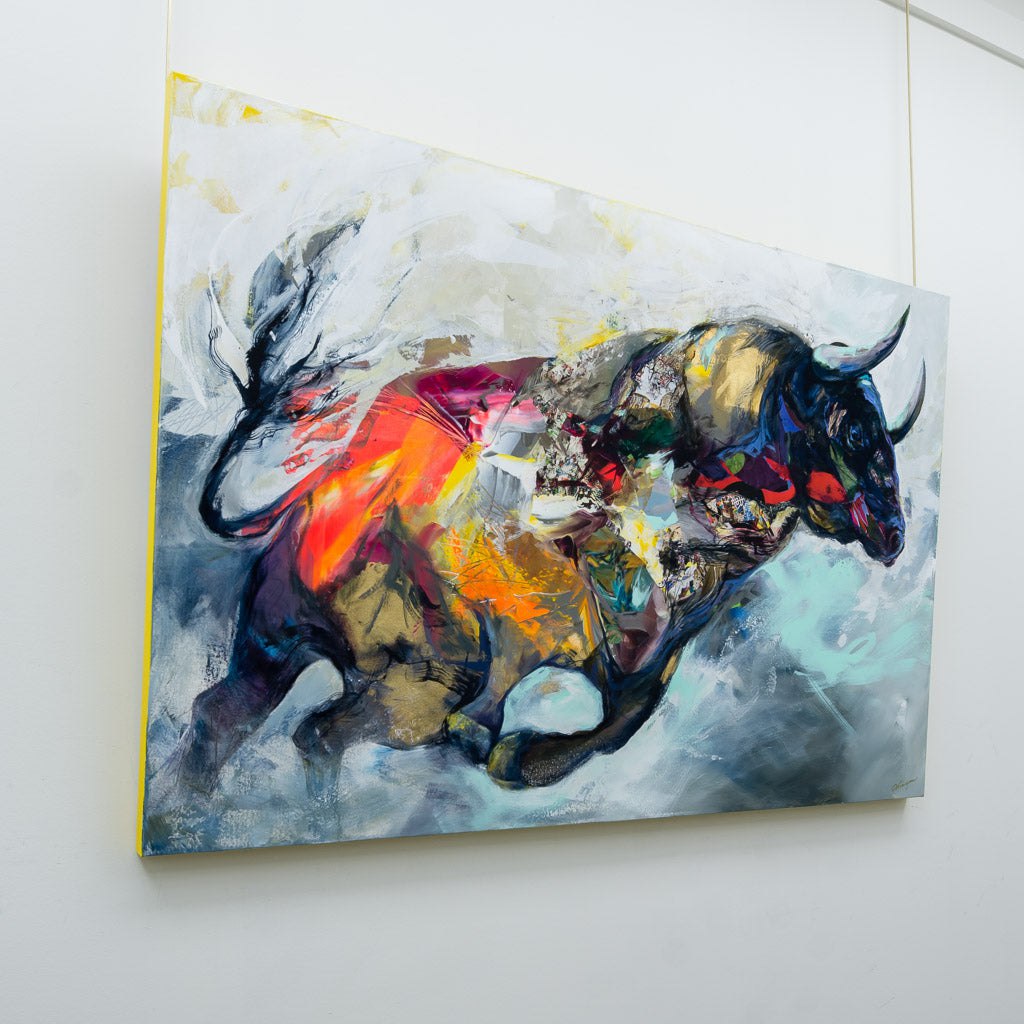 Survival Instinct | 40" x 60" Mixed Media on Canvas Annabelle Marquis