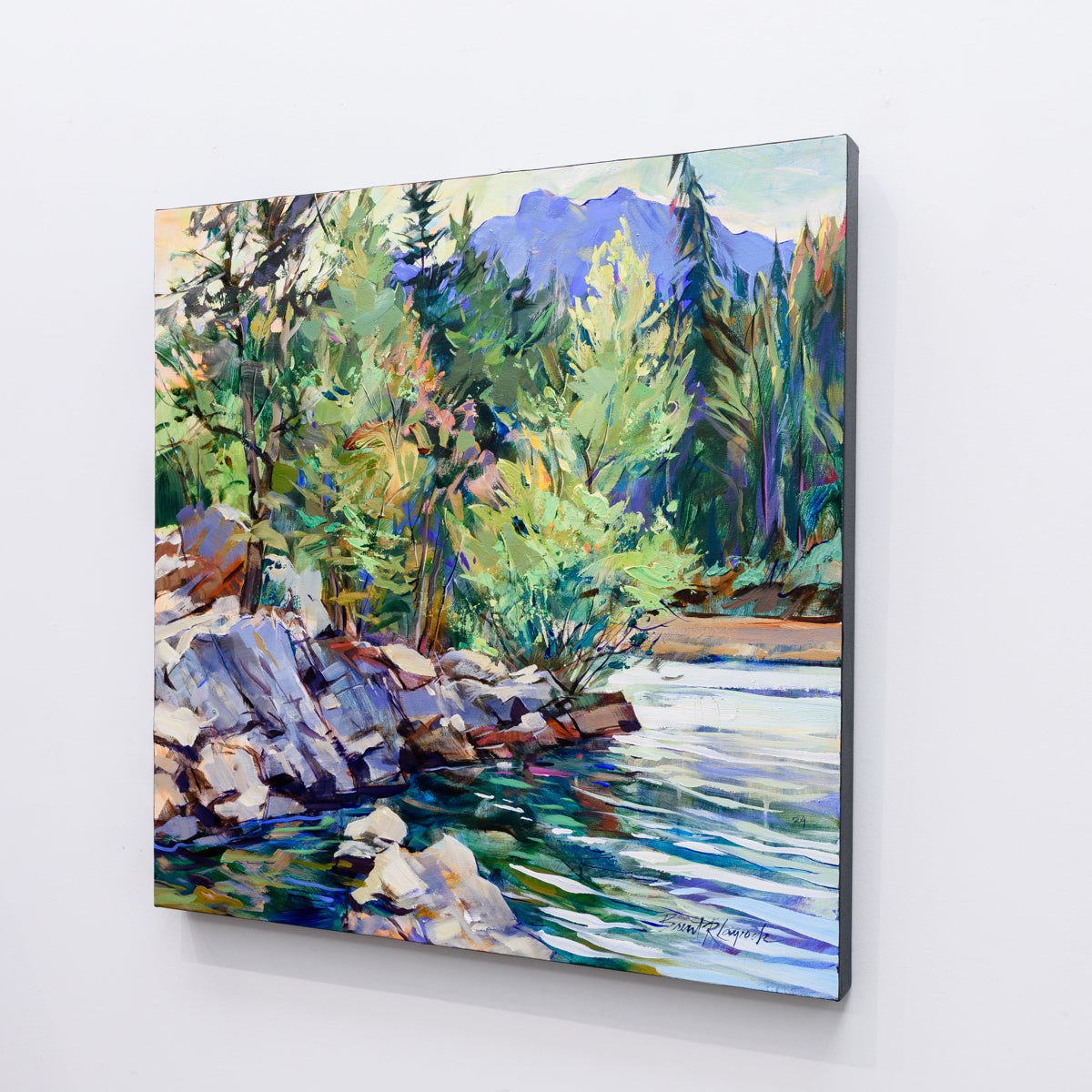 Riverbend Sentinel | 24" x 24" Acrylic on Canvas Brent Laycock RCA