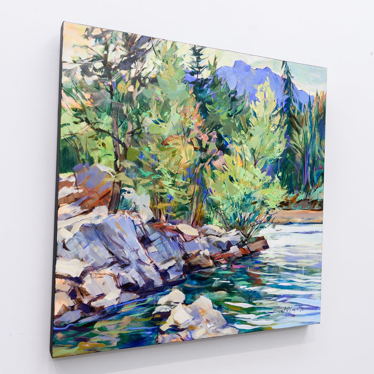 Riverbend Sentinel | 24" x 24" Acrylic on Canvas Brent Laycock RCA