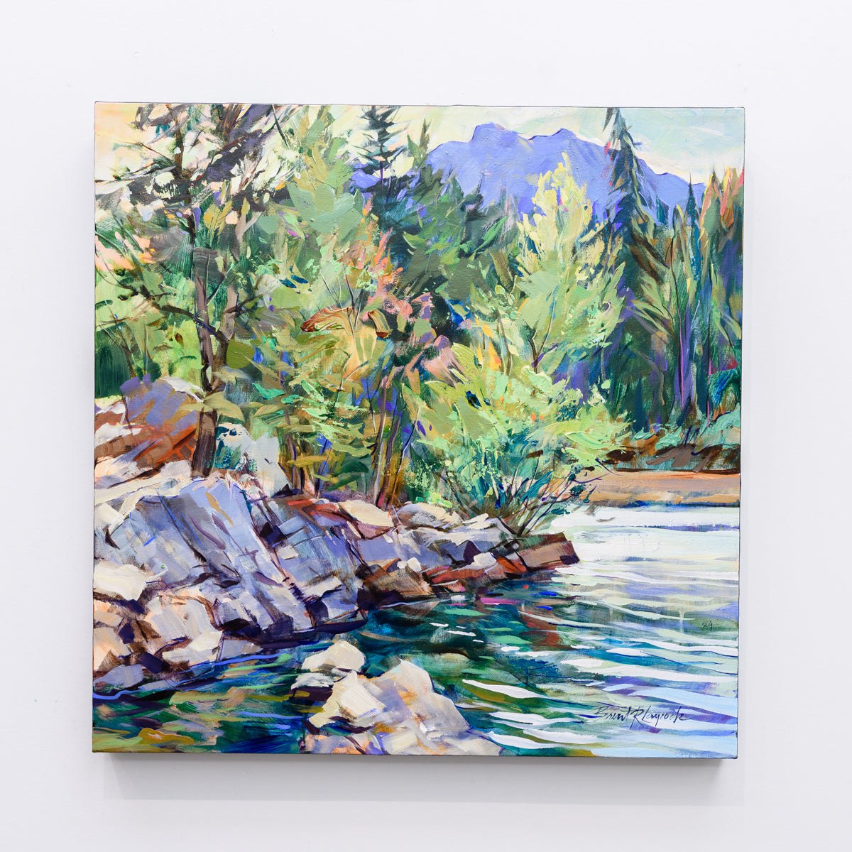 Riverbend Sentinel | 24" x 24" Acrylic on Canvas Brent Laycock RCA