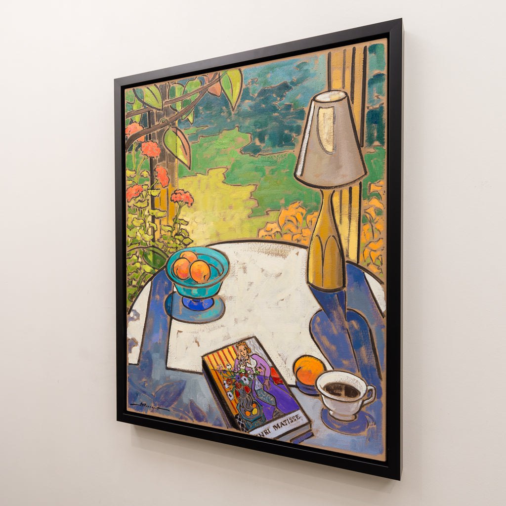 Lumiere d'été sur Nappe Blanche | 36" x 28" Oil on Canvas Jeannette Perreault