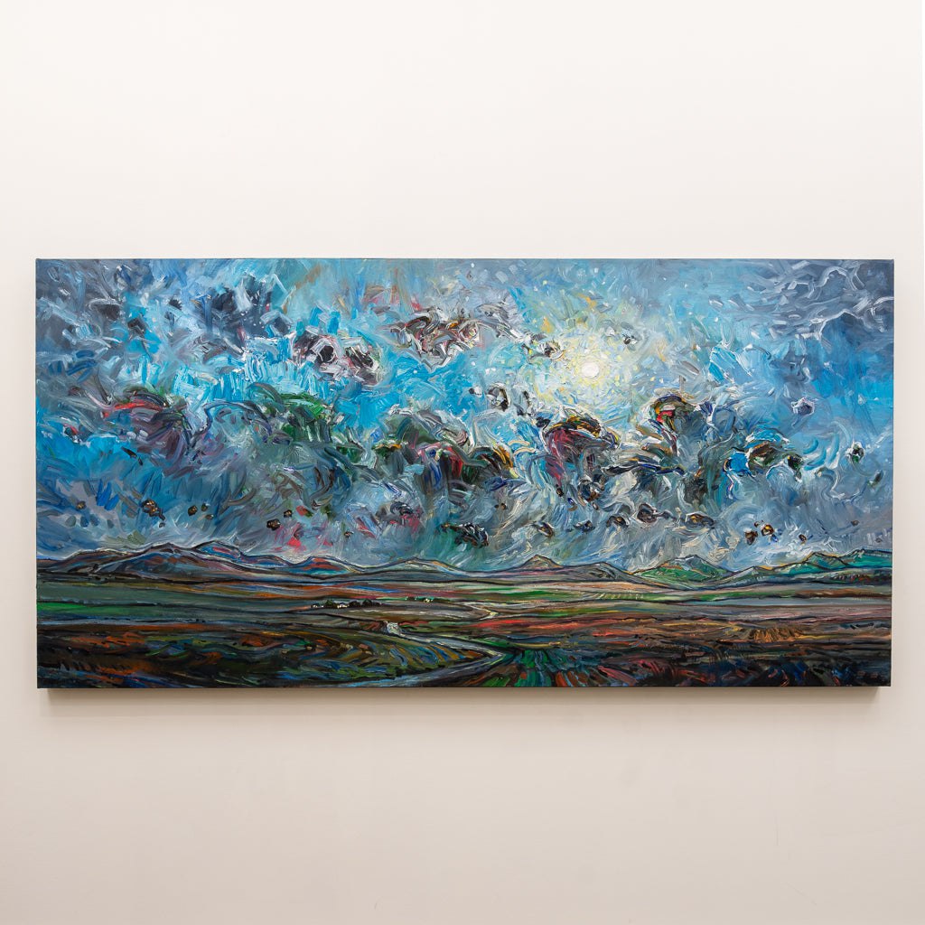 Moon Mountains | 36" x 72" Oil on Canvas Steve R. Coffey