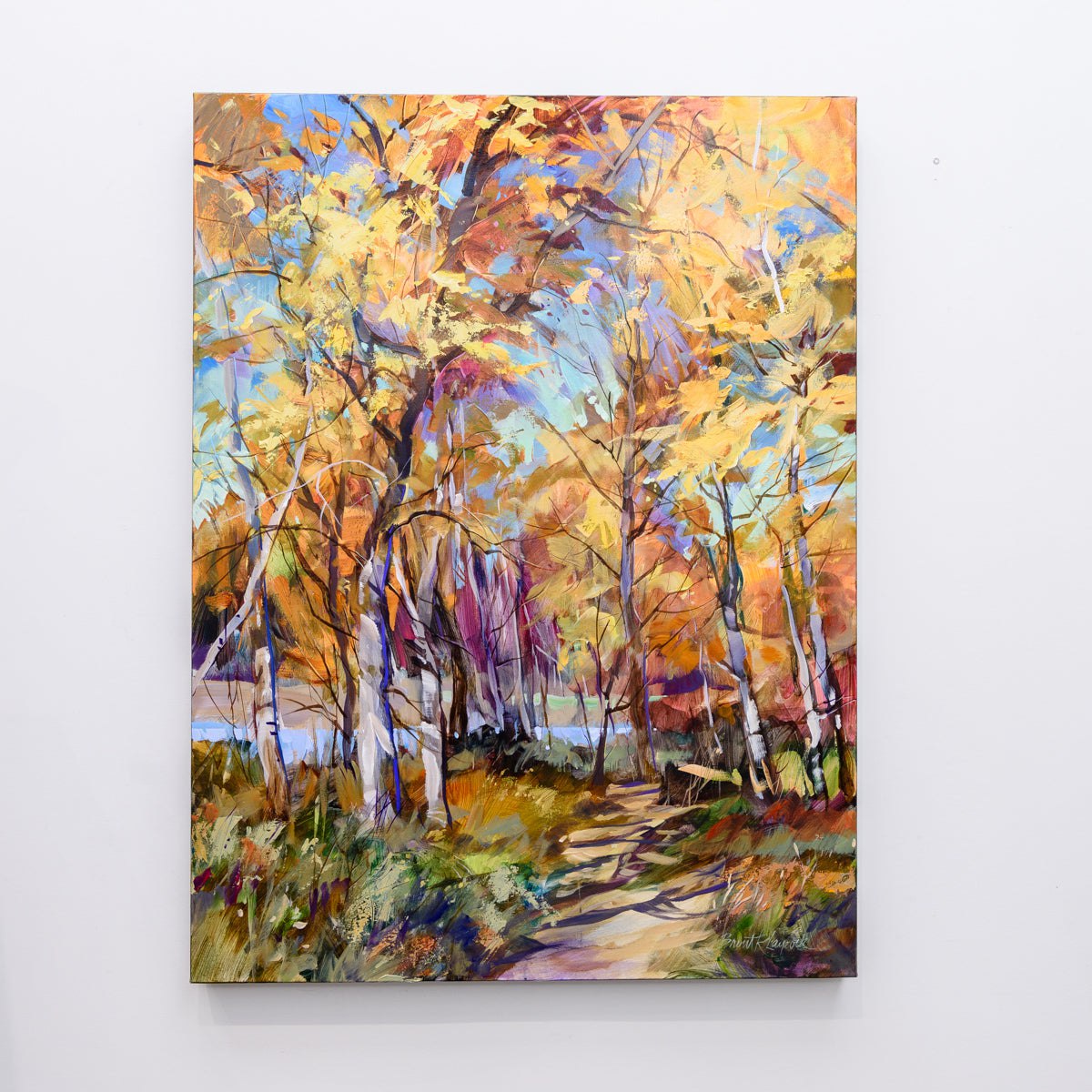Golden Canopy | 40" x 30" Acrylic on Canvas Brent Laycock RCA