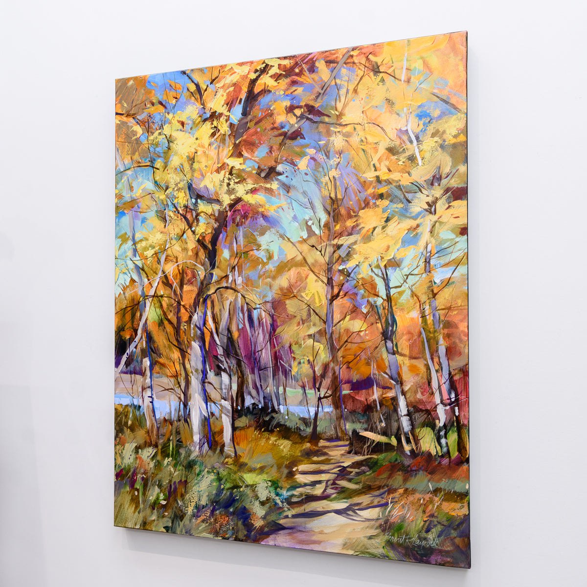 Golden Canopy | 40" x 30" Acrylic on Canvas Brent Laycock RCA