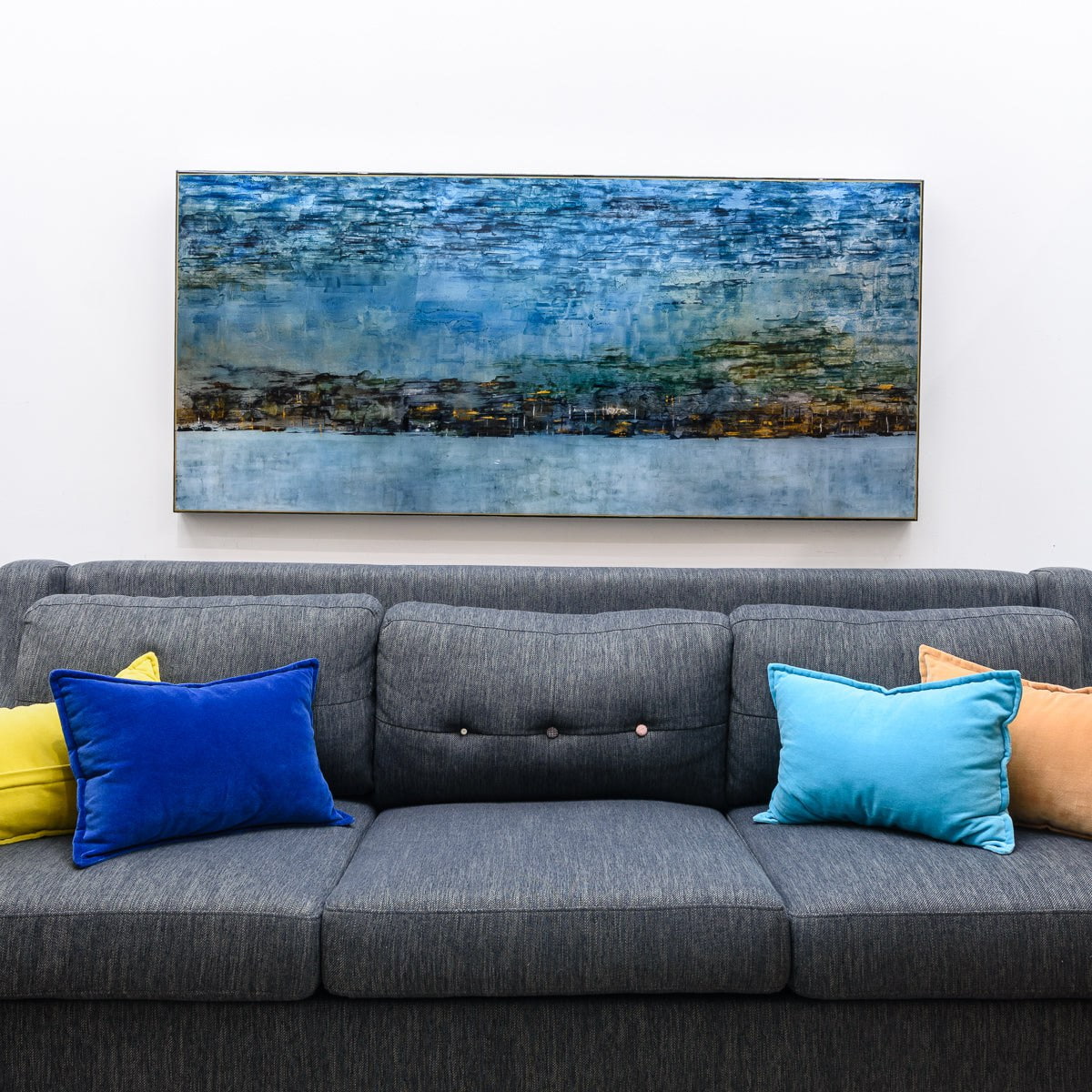 Painted From Memory | 27.5" x 60" mixed media on panel David Graff