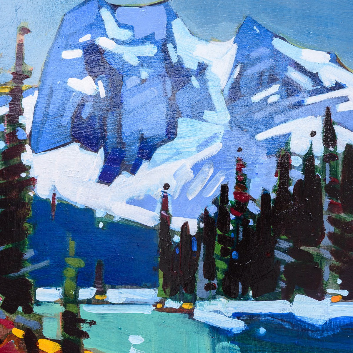 Mt Burgess Sundown | 12" x 16" Oil on Panel Cameron Bird