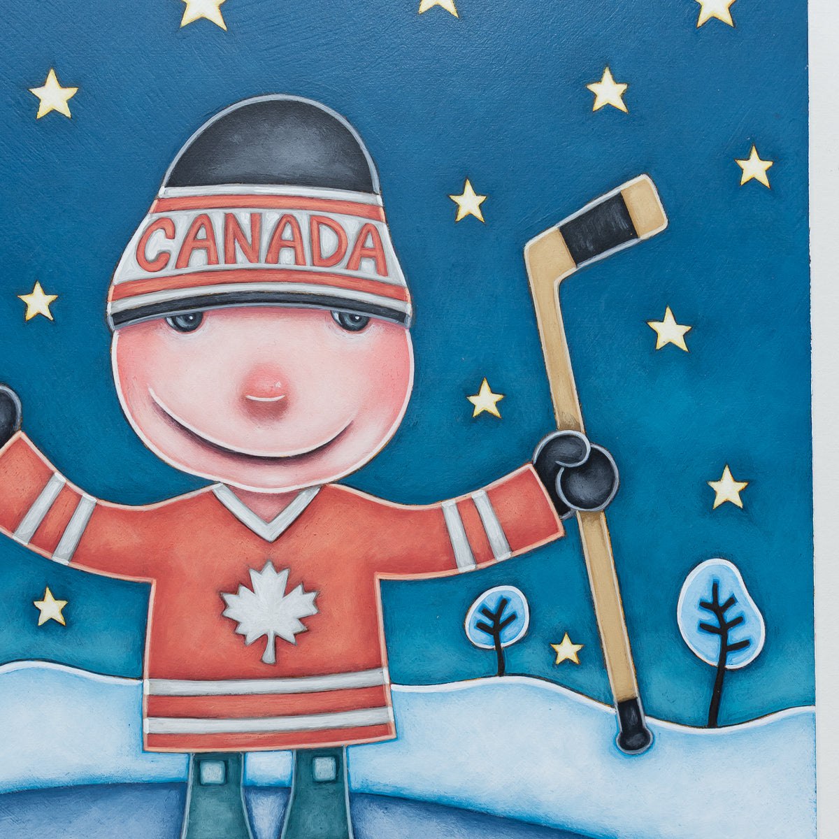 Canadas Boy | 16" x 16" Acrylic on Birch Panel Peter Wyse