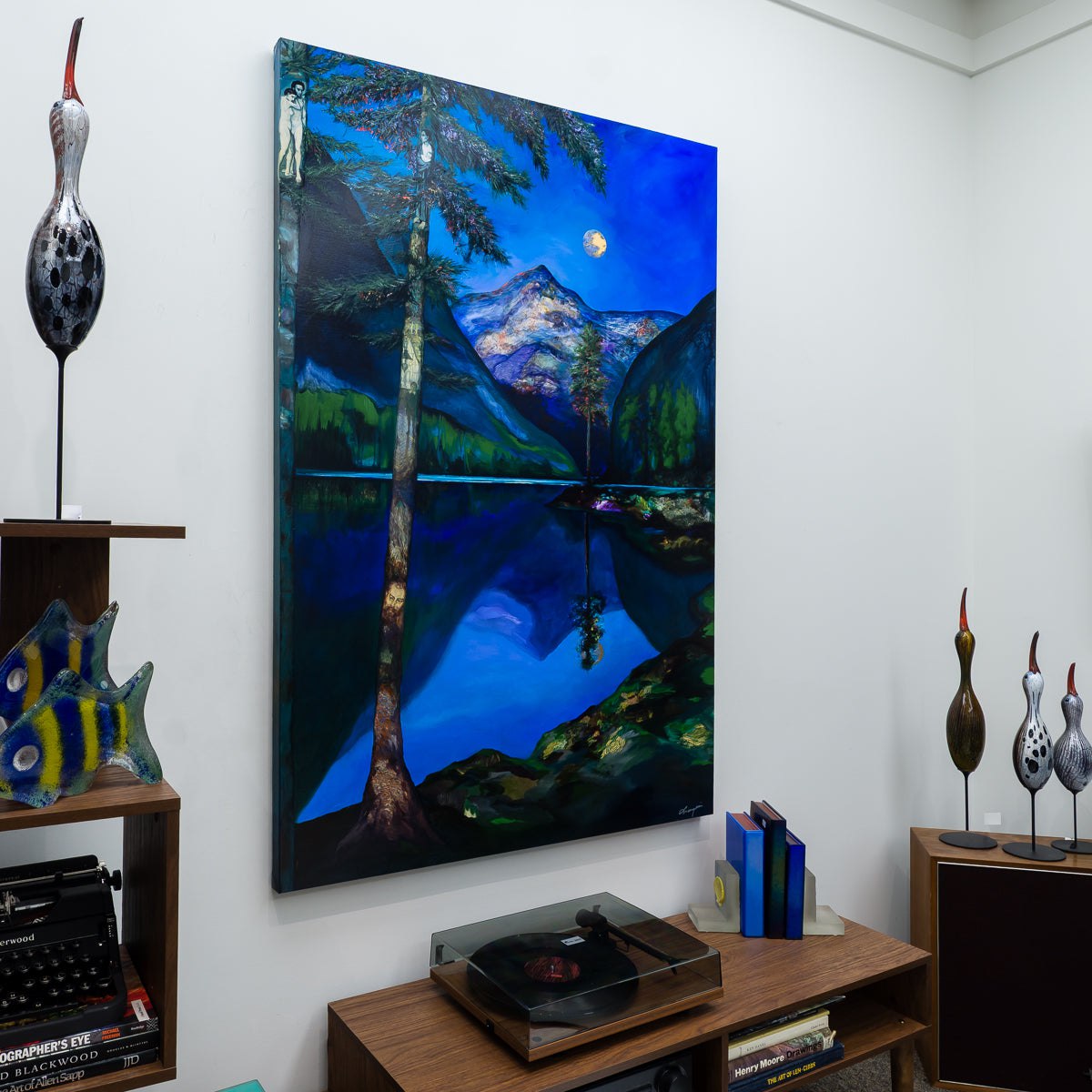 Reflets de Secrets Gardes | 60" x 40" Mixed Media on Canvas Annabelle Marquis