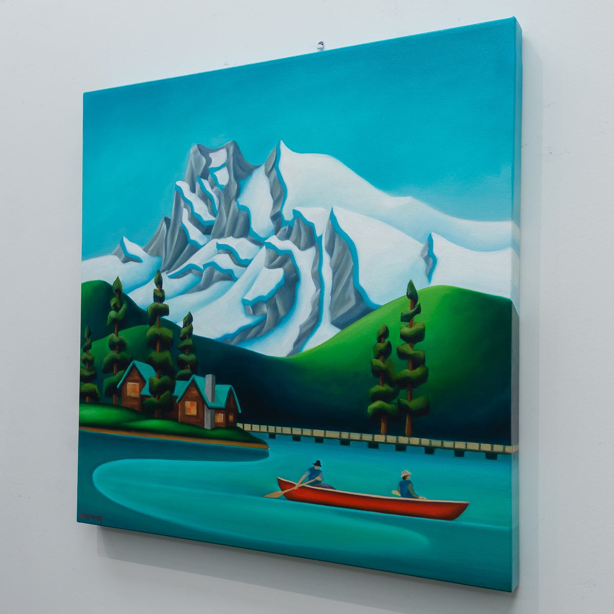 Emerald Lake | 24" x 24" Oil on Canvas Dana Irving