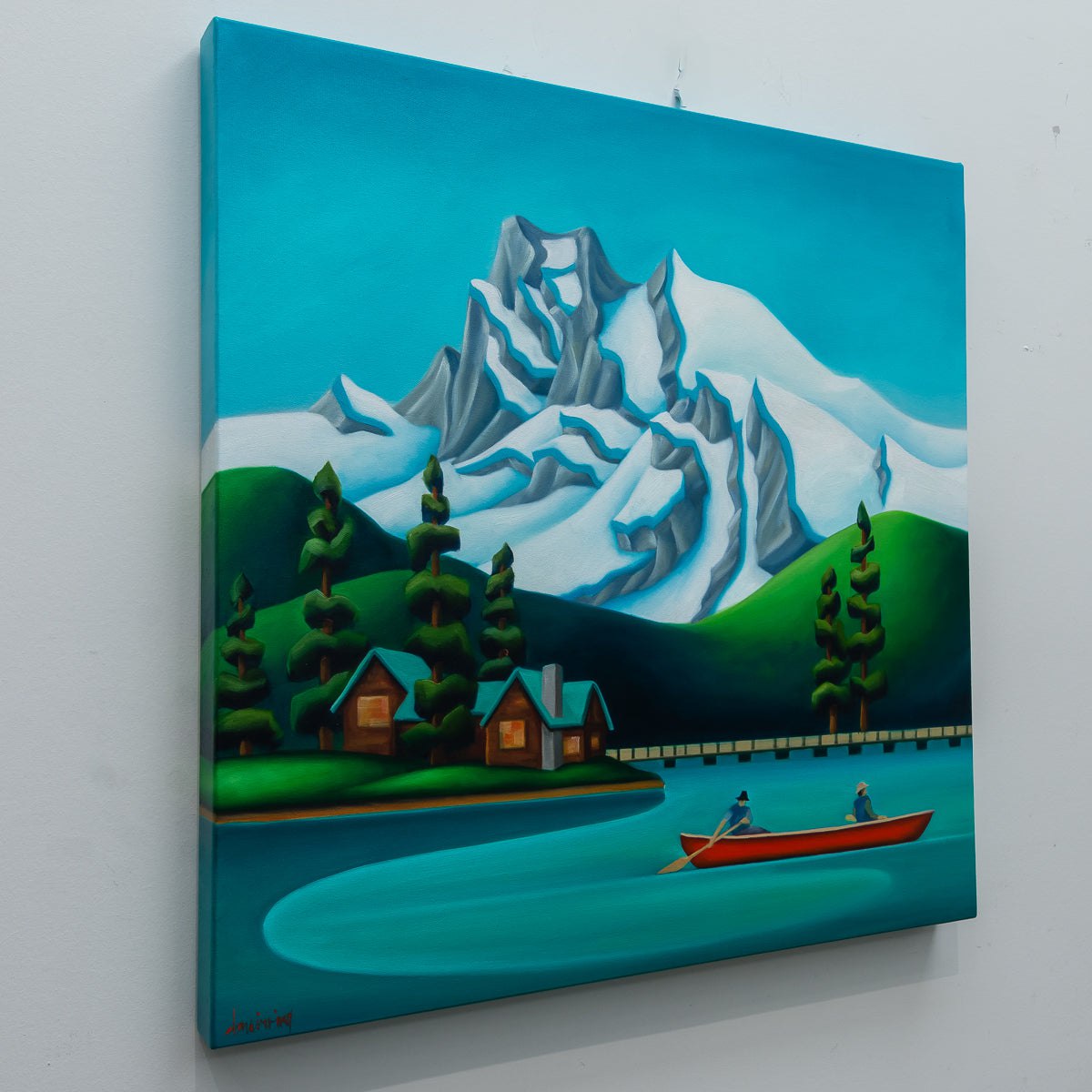 Emerald Lake | 24" x 24" Oil on Canvas Dana Irving