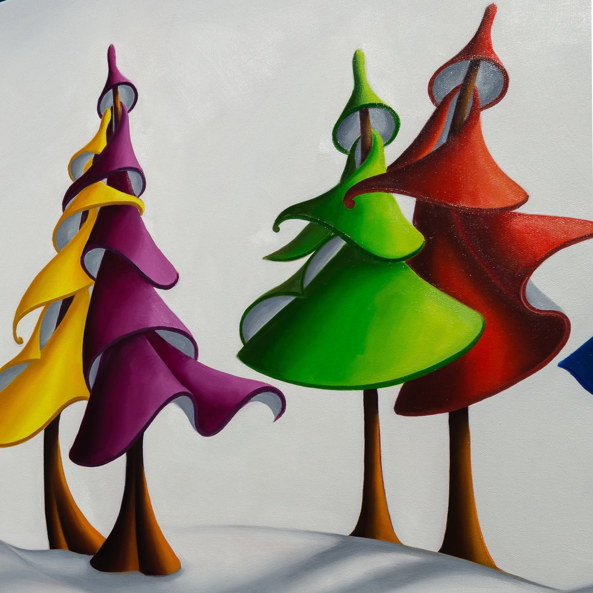 Rainbow Village | 20" x 60"