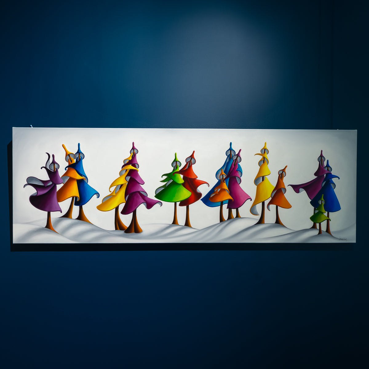 Rainbow Village | 20" x 60"