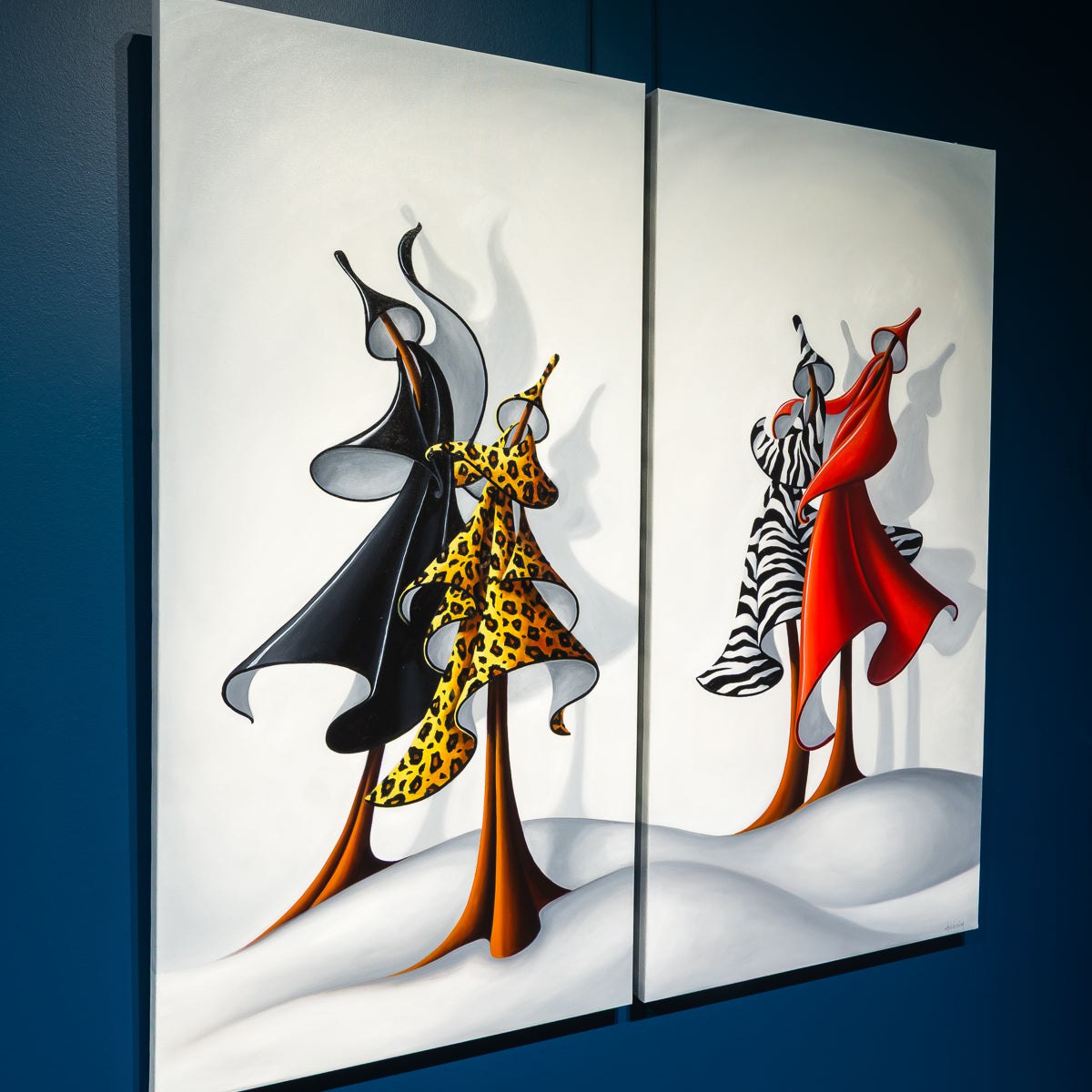 Double Date | 48" x 48 Oil on Canvas Dana Irving