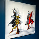 Double Date | 48" x 48 Oil on Canvas Dana Irving