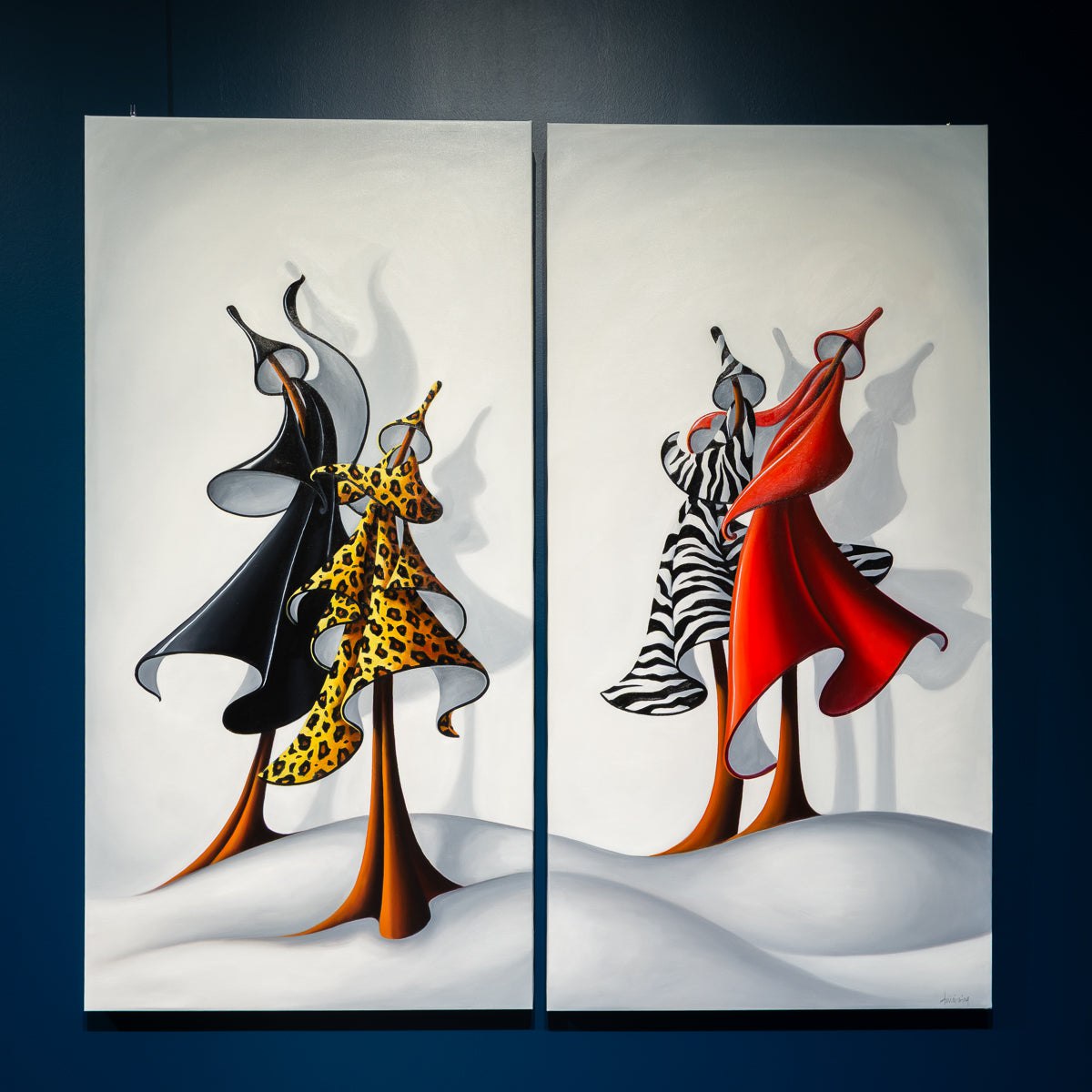 Double Date | 48" x 48 Oil on Canvas Dana Irving