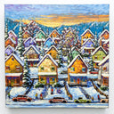 Sunset Veranda Hillside | 24" x 24" Oil on Canvas Rod Charlesworth