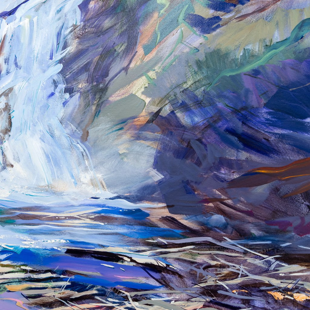 Cameron Falls Morning | 60" x 40" Acrylic on Canvas Brent Laycock RCA