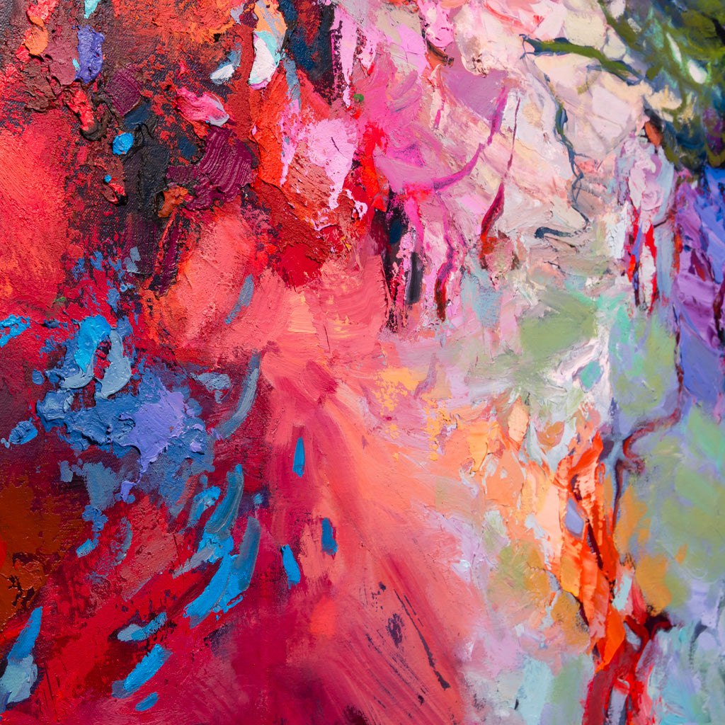 The Tinted Window | 84" x76" Oil & Mixed Media on Canvas Blu Smith
