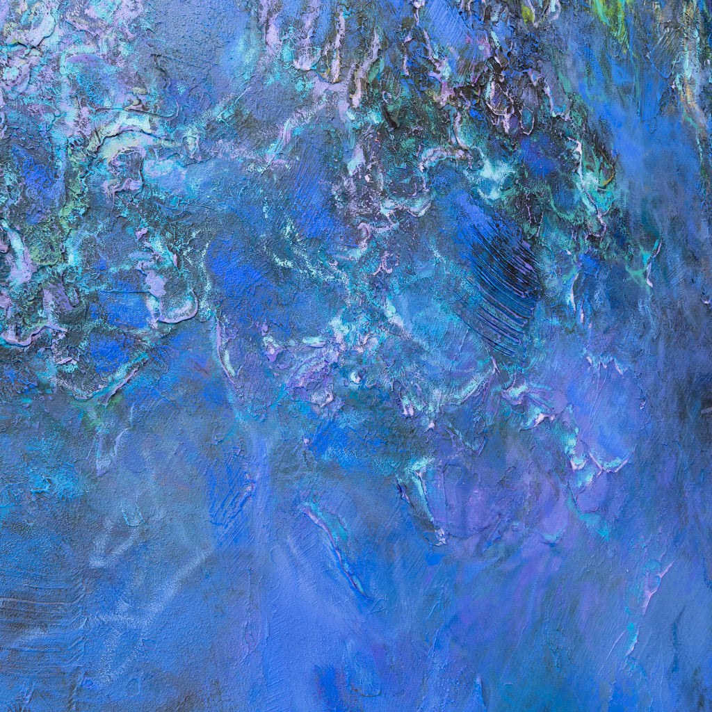 Fear of the Water | 54" x 86" Mixed Media on canvas Blu Smith