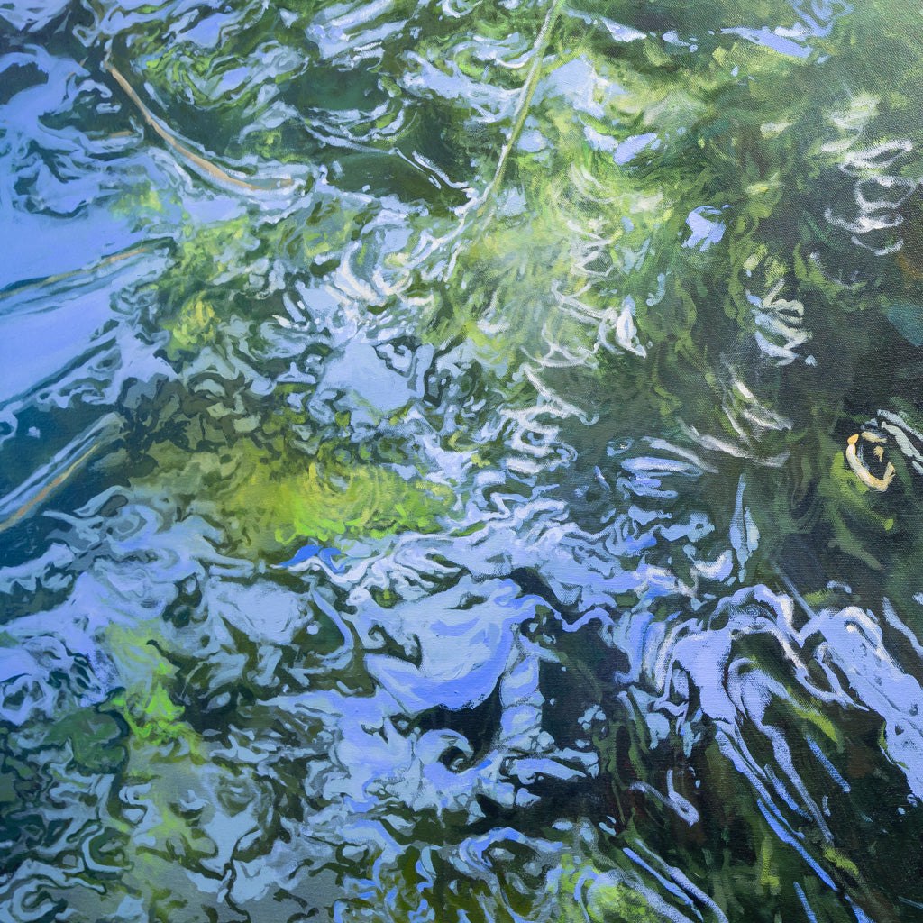 Ripple Effect | 54" x 54" Mixed Media on canvas Blu Smith