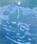 Moon Spill on the Selkirks (2004) | 24" x 20" Acrylic on Canvas Robert Genn