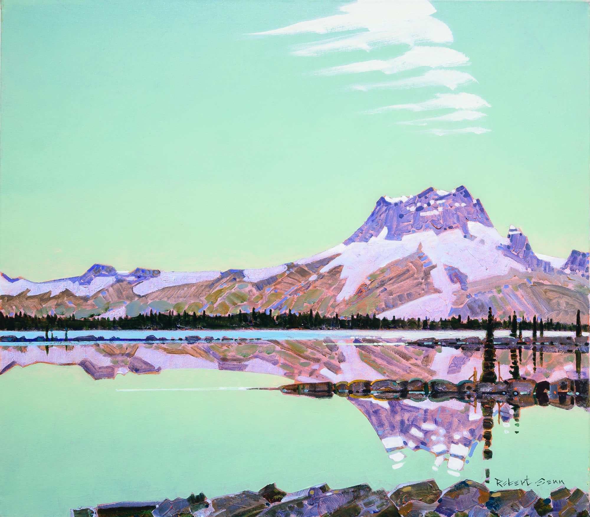 Olympia Two (2003) | 30" x 34" Acrylic on Canvas Robert Genn