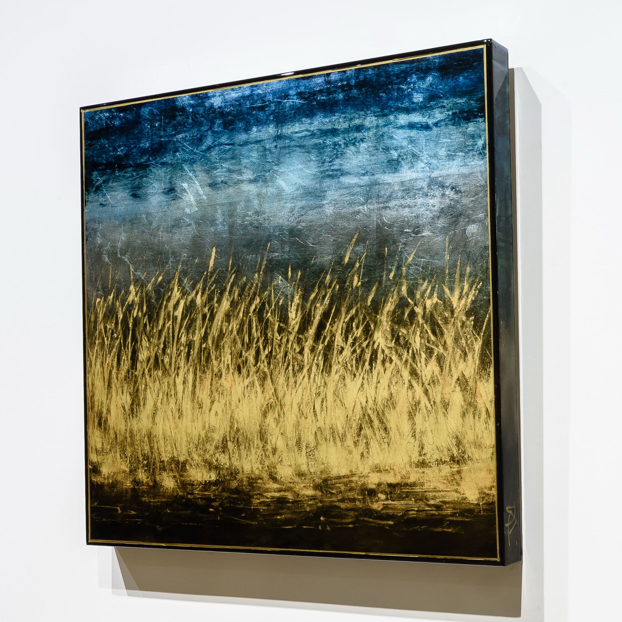 Golden Slumber  | 21.5" x 21.5" mixed media on panel David Graff