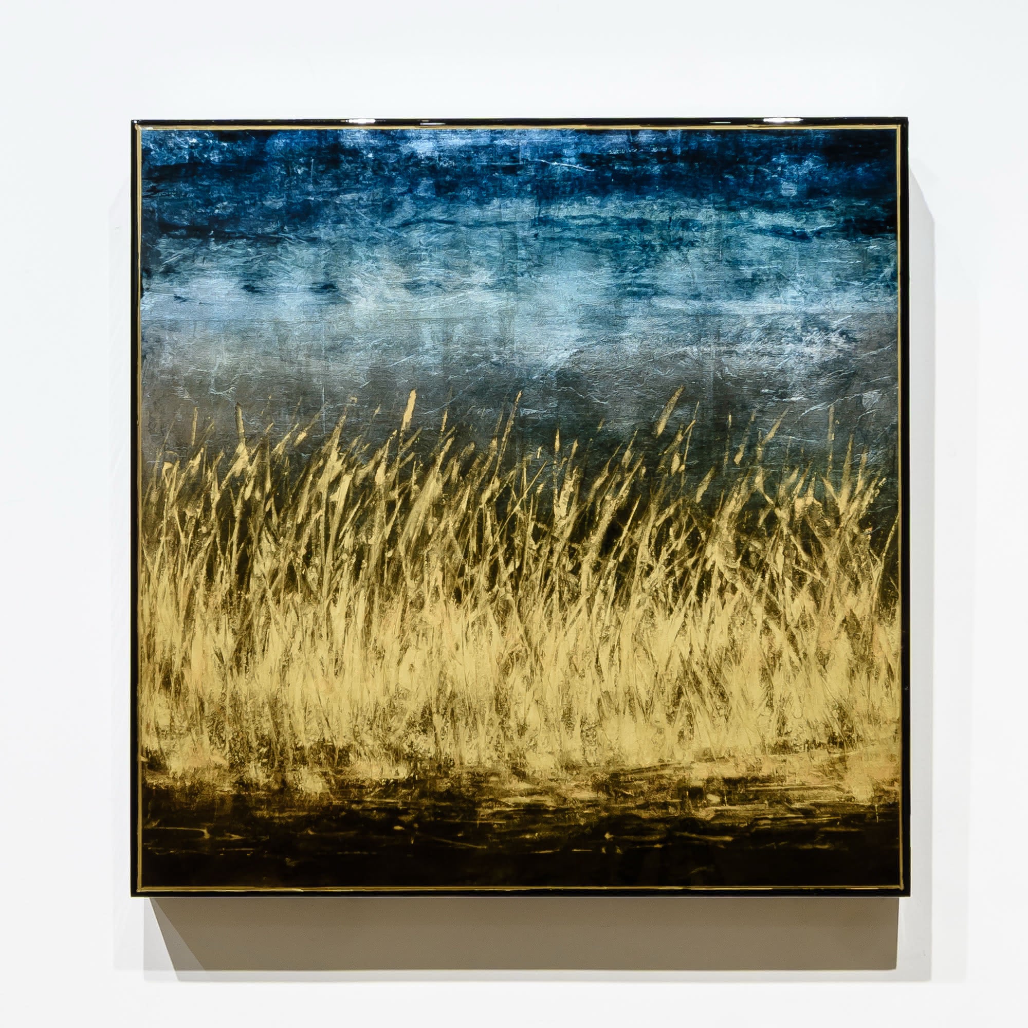 Golden Slumber  | 21.5" x 21.5" mixed media on panel David Graff