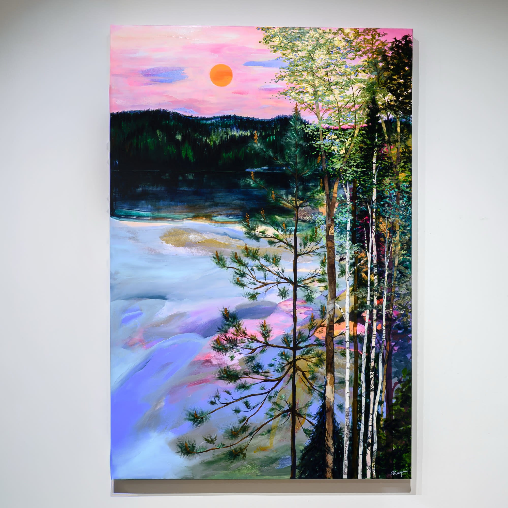 River of New Beginnings | 60" x 40" Mixed Media on Canvas Annabelle Marquis