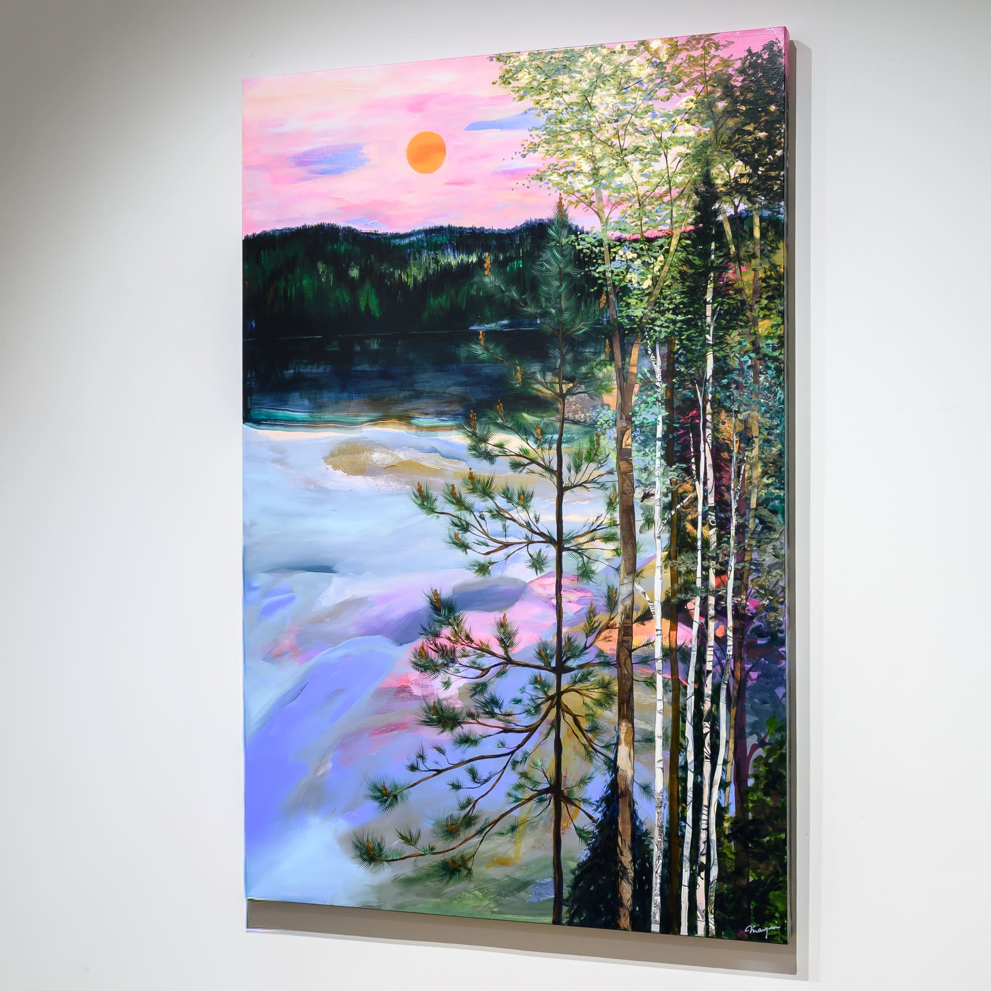 River of New Beginnings | 60" x 40" Mixed Media on Canvas Annabelle Marquis