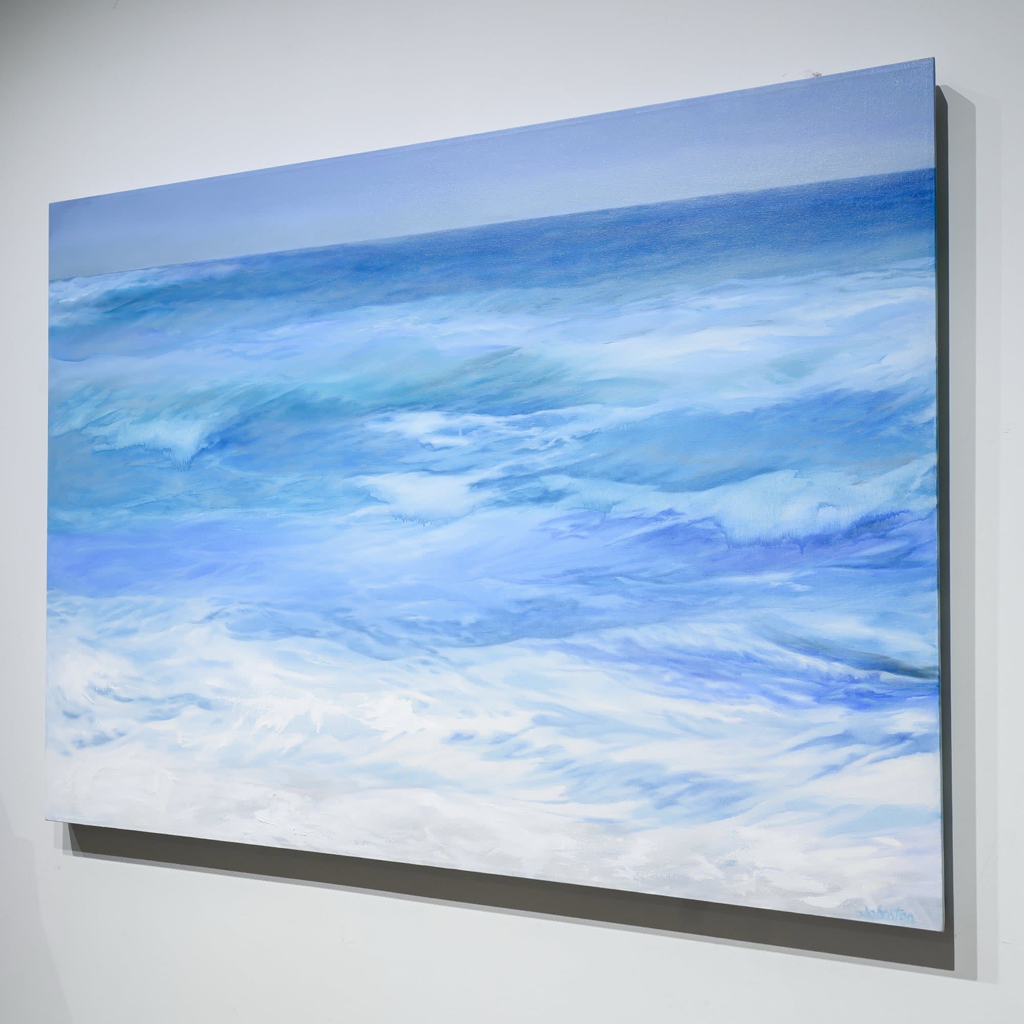 Blue Wave Spring Sea | 36" x 48" Oil on Canvas Patricia Johnston