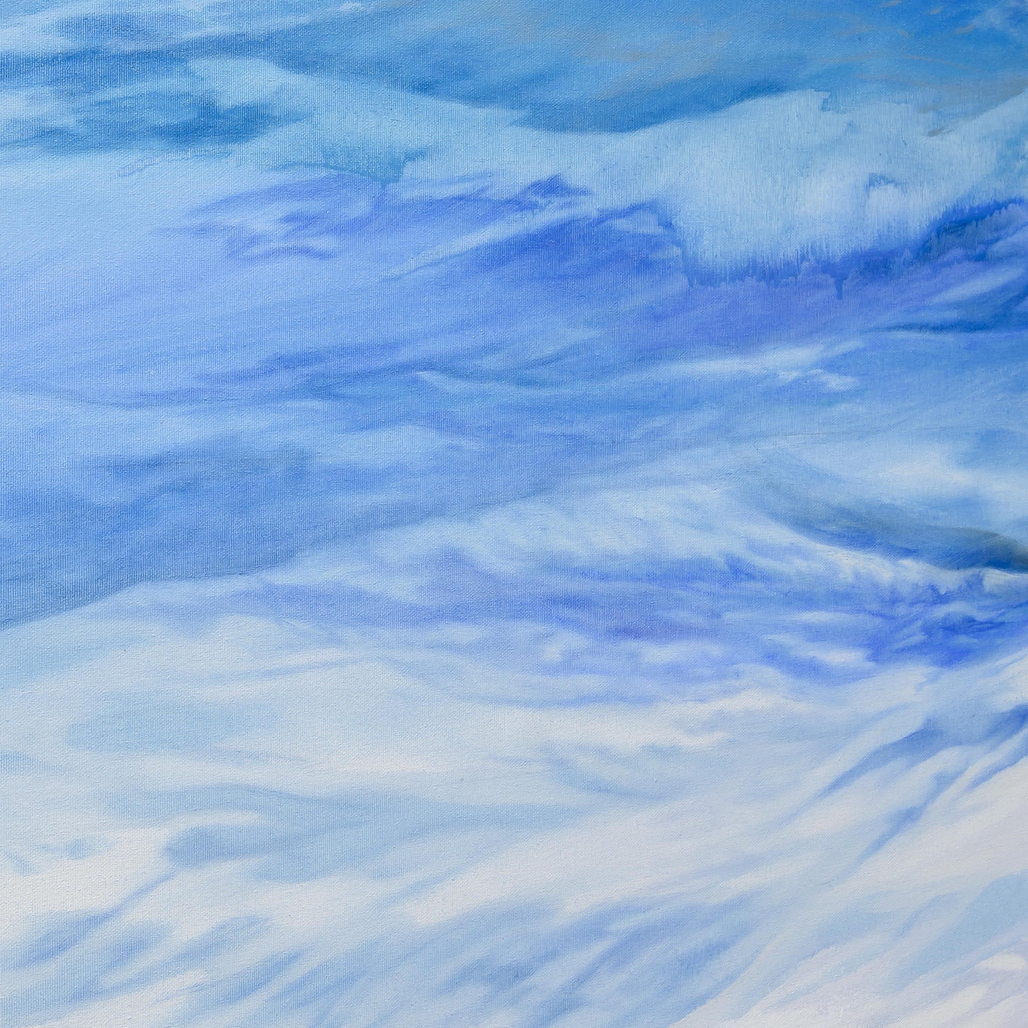 Blue Wave Spring Sea | 36" x 48" Oil on Canvas Patricia Johnston
