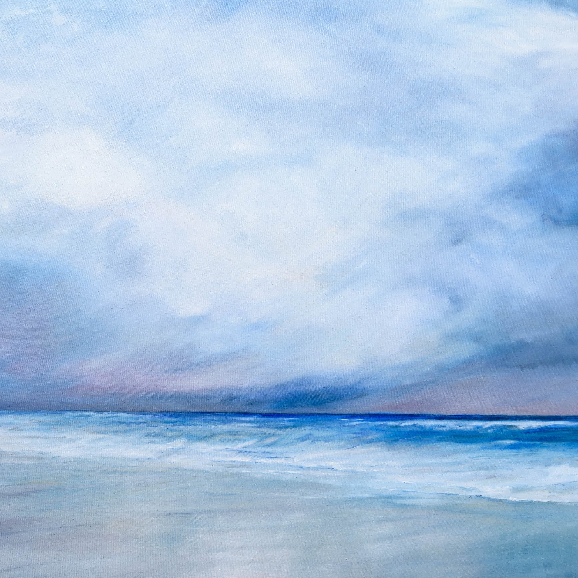 Winter Sea II - Liminal | 36" x 36" Oil on Canvas Patricia Johnston
