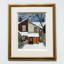 Backyard in Deep Snow | 18" x 14" Oil on Board John Kasyn