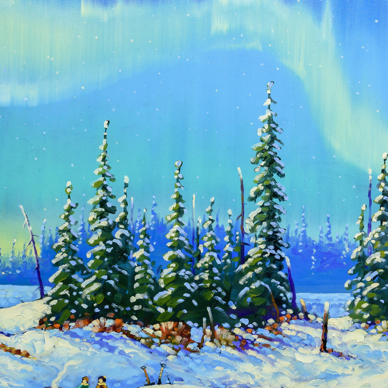 Aurora Nights | 36" x 48" Oil on Canvas Rod Charlesworth