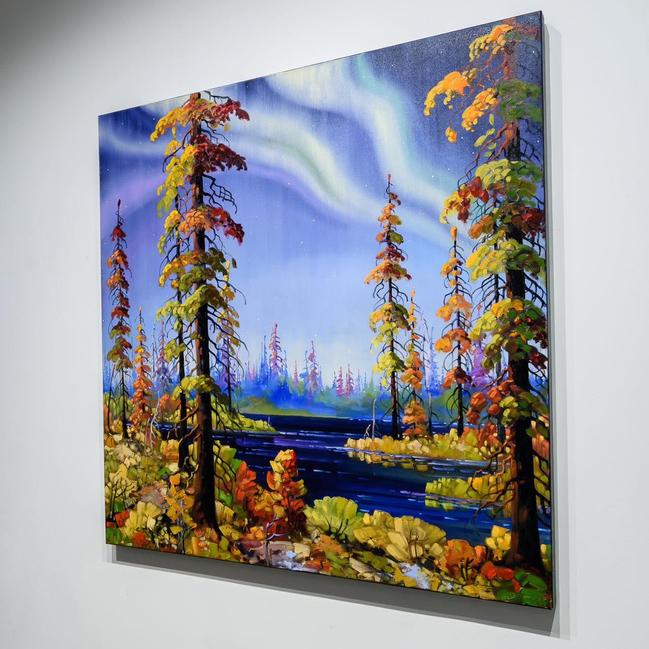 Radiant Nights | 48" x 48" Oil on Canvas Rod Charlesworth