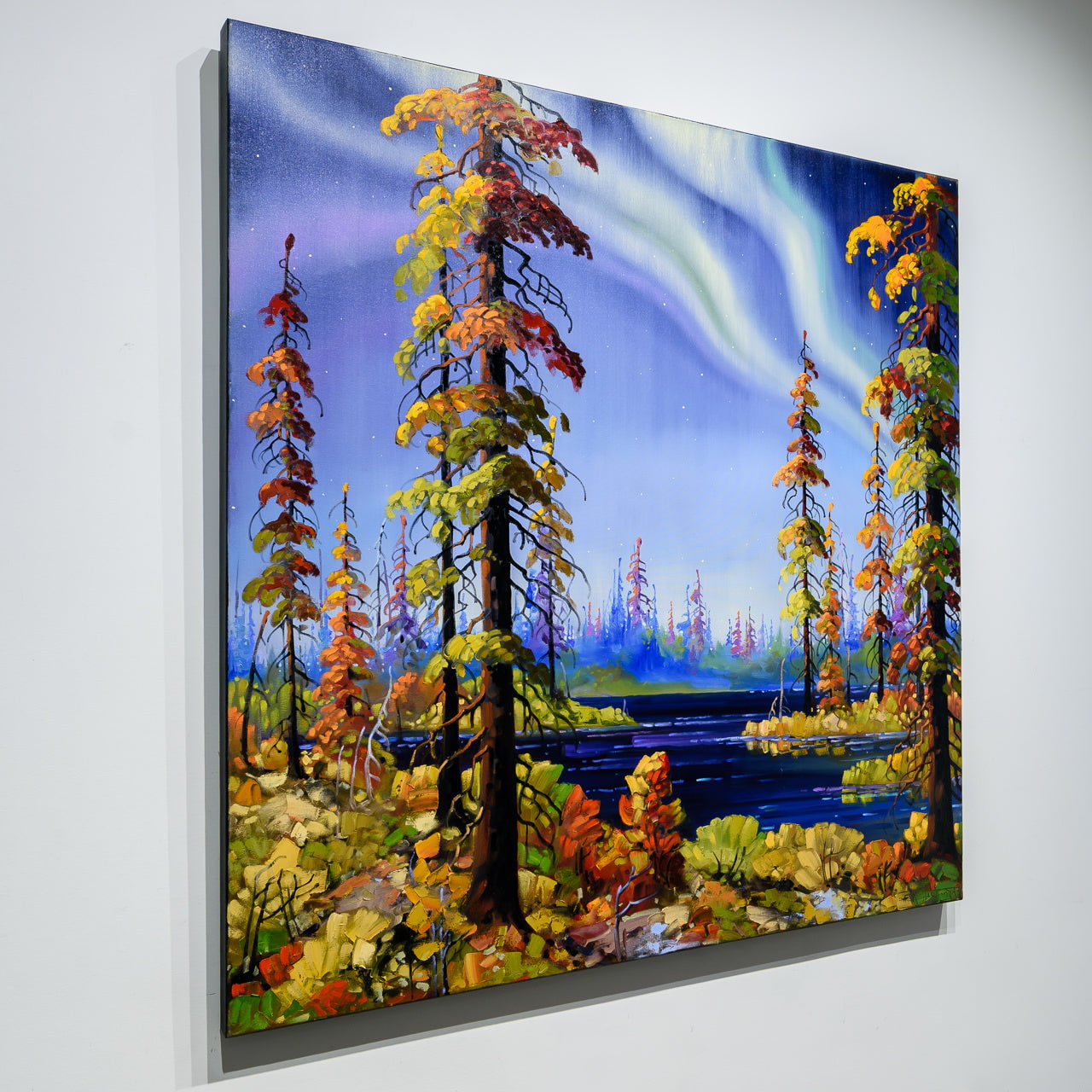 Radiant Nights | 48" x 48" Oil on Canvas Rod Charlesworth