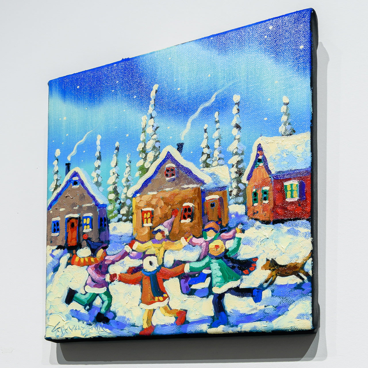 Joyous | 10" x 10" Oil on Canvas Rod Charlesworth