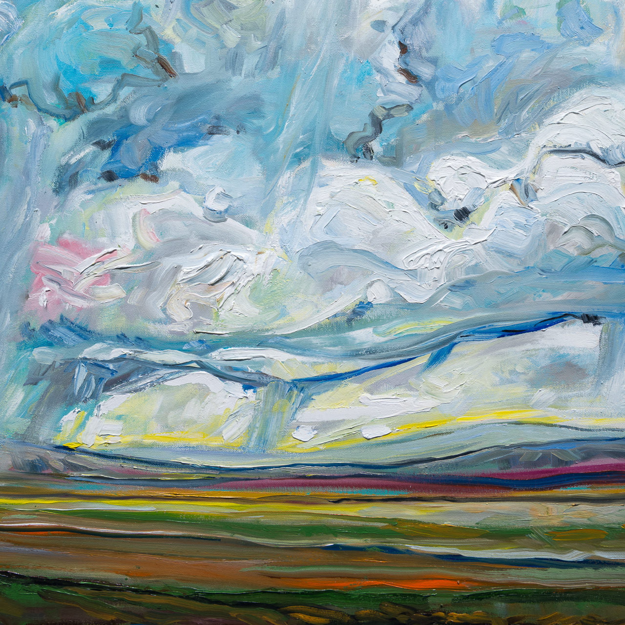 Rain March | 40" x 72" Oil on Canvas Steve R. Coffey
