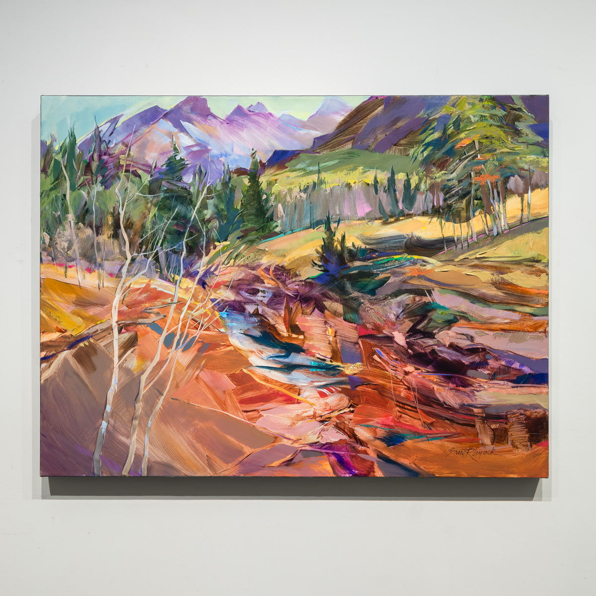 Canyon Crescendo | 30" × 40" Acrylic on Canvas Brent Laycock RCA