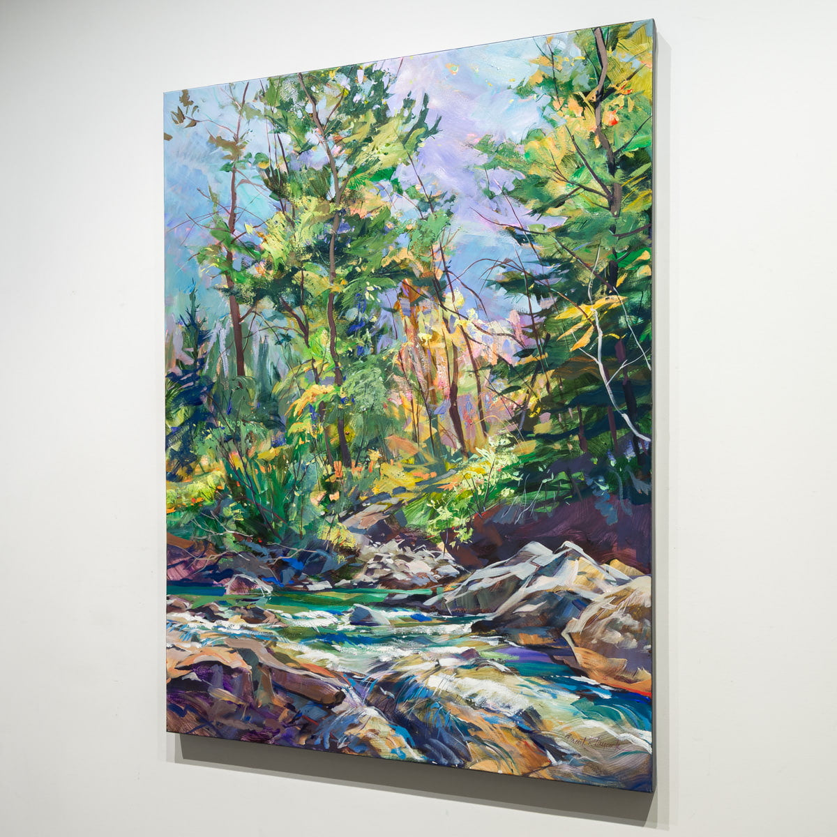 Cottonwoods at Cameron Creek | 48" × 36" Acrylic on Canvas Brent Laycock RCA