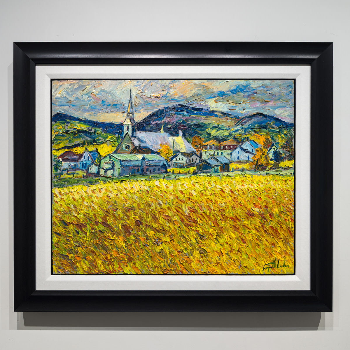 Champ de Ile Les Eboulements | 24" × 30" Oil on Board Raynald Leclerc