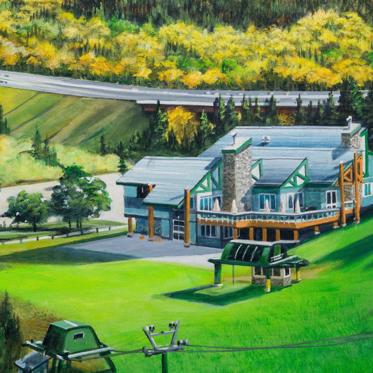 Snow Valley Fall | 30" x 40" Acrylic on Canvas Fraser Brinsmead