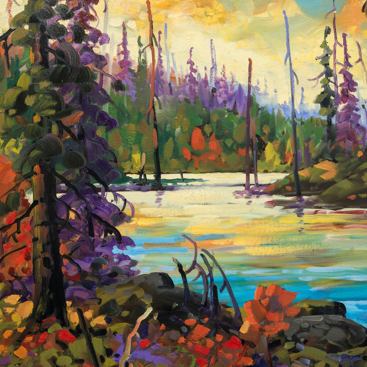 Golden Light | 20" x 24" Oil on Canvas Rod Charlesworth