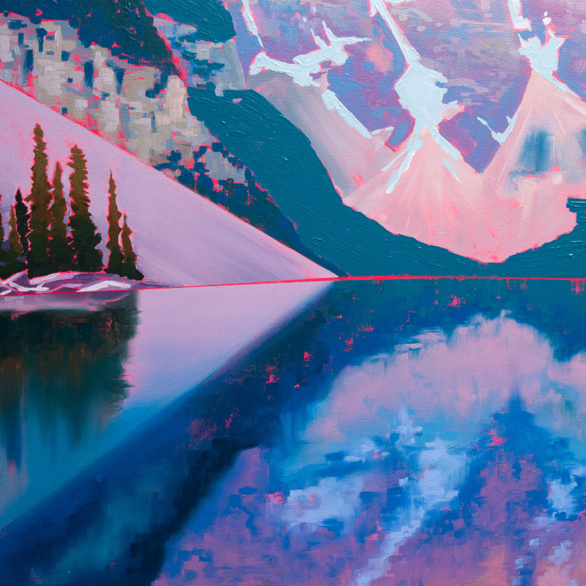 Clarity | 48" × 48" Acrylic on Canvas Jenna D. Robinson