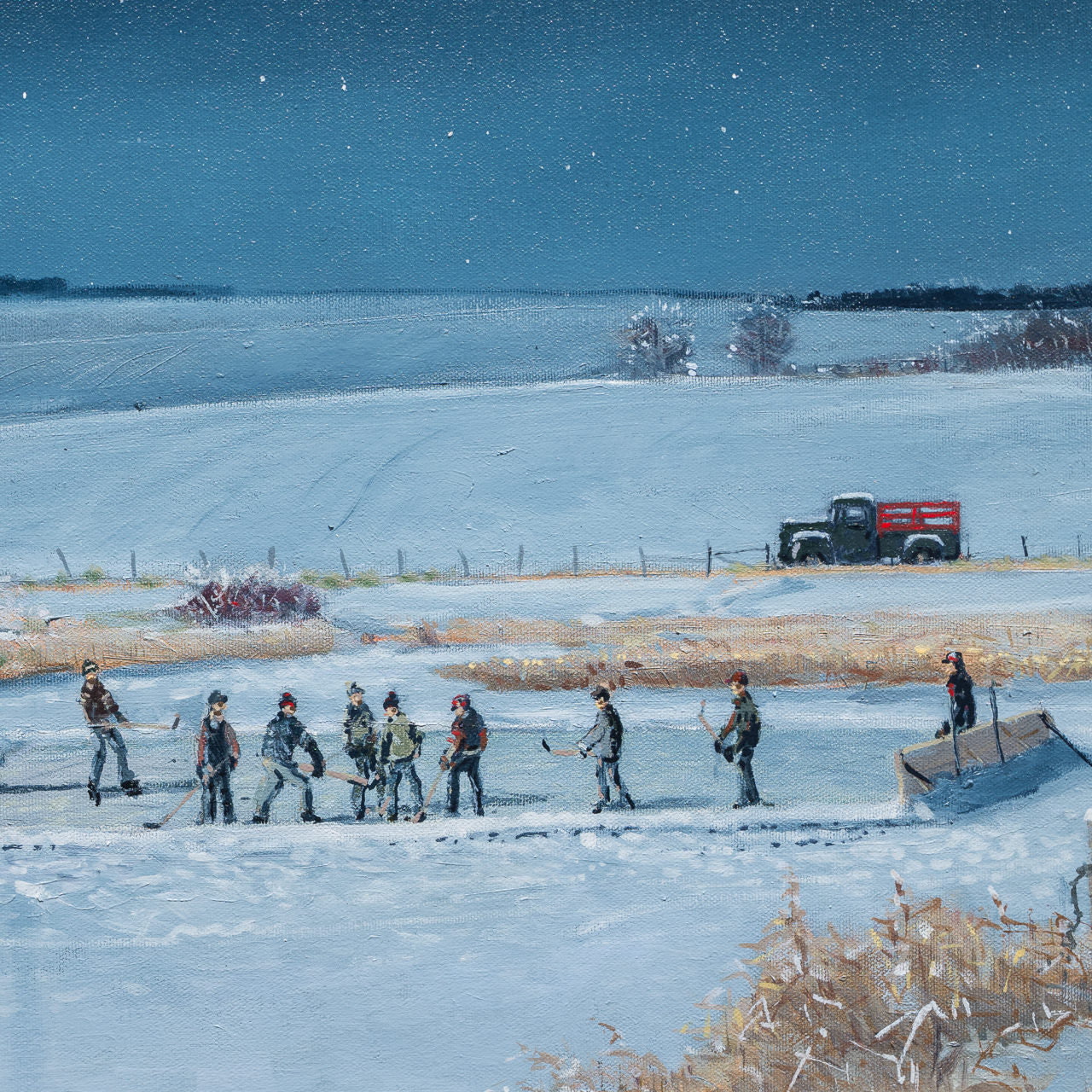 Dad let us use the truck| 24" x 36" Oil on Canvas Peter Shostak